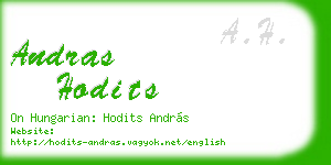 andras hodits business card